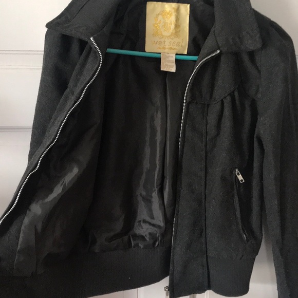 Charcoal Bomber Jacket - Picture 5 of 6